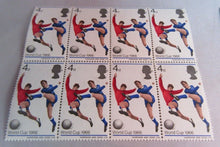 Load image into Gallery viewer, 1966 ENGLAND WINNERS WORLD CUP 1966 4d 12x STAMPS MNH CLEAR FRONTED STAMP HOLDER
