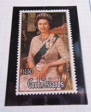 Load image into Gallery viewer, 1986 QUEEN ELIZABETH II 60TH BIRTHDAY COOK ISLANDS STAMPS &amp; ALBUM SHEET
