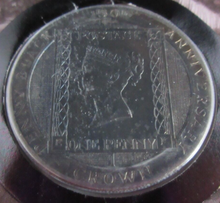 Load image into Gallery viewer, 1990 PENNY BLACK 150TH ANNIVERSARY QEII ONE CROWN BLACK PEARL BU ISLE OF MAN PNC
