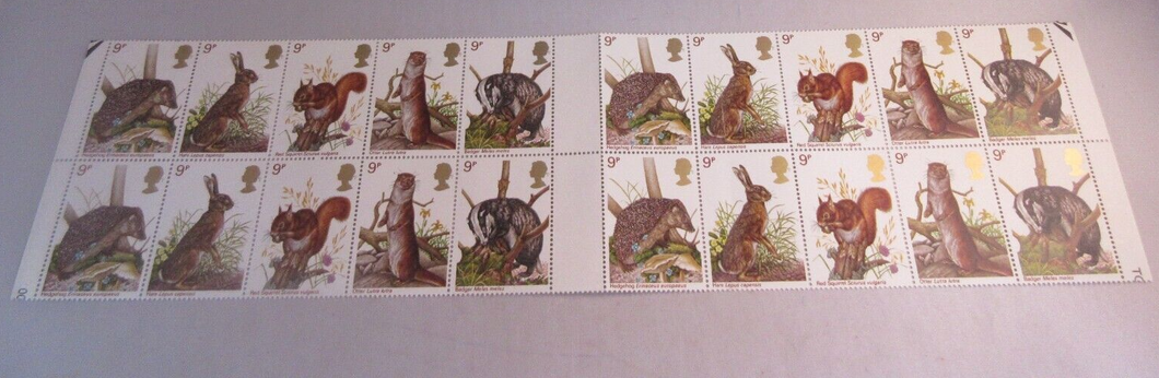 1977 BRITISH WILDLIFE 9p 20 X STAMPS MNH WITH STAMP HOLDER