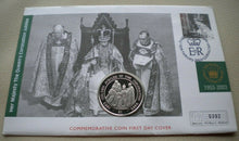 Load image into Gallery viewer, 1953-2003 THE QUEEN&#39;S CORONATION JUBILEE  ONE DOLLAR FIRST DAY COIN COVER PNC
