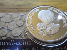 Load image into Gallery viewer, UK SILVER PROOF PRINCESS DIANA COINS VARIOUS £5 /CROWNS/RUPEES/ DOLLARS
