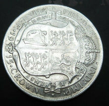 Load image into Gallery viewer, 1915 GEORGE V BARE HEAD FIRST COIN HALF 1/2 CROWN SPINK 4011 CROWNED SHIELD Cc4
