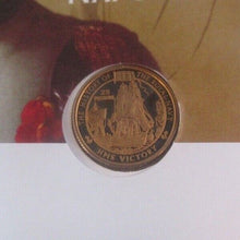 Load image into Gallery viewer, Battle of Trafalgar HMS Victory Full Gold Sovereign Jersey £25 Coin COA PNC No54
