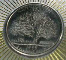 Load image into Gallery viewer, 1999 QUARTER DOLLAR CONNECTICUT 1778 SAVING THE FOREST BENHAM SILK COIN COVER
