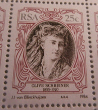 Load image into Gallery viewer, COLLECTION OF RSA 10C,20C, 25C &amp; 40c BLOCK OF 6 OF EACH STAMP MNH
