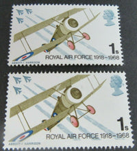 Load image into Gallery viewer, 1918-1968 ROYAL AIR FORCE 1 SHILLING 7 X STAMPS MNH
