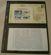 Load image into Gallery viewer, 1989 75TH ANNIV ROYAL NAVEL AIR SERVICE G/C TOM GLEAVE SIGNED FLOWN STAMP COVER
