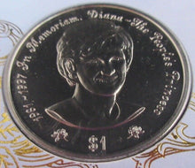 Load image into Gallery viewer, 1997 DIANA PRINCESS OF WALES 1961-1997 NIUE 1 DOLLAR BENHAM COIN COVER PNC
