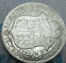 Load image into Gallery viewer, 1915 GEORGE V BARE HEAD FIRST COIN HALF 1/2 CROWN SPINK 4011 CROWNED SHIELD Cc1
