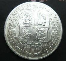 Load image into Gallery viewer, 1919 GEORGE V BARE HEAD FIRST COIN HALF 1/2 CROWN SPINK 4011 CROWNED SHIELD Cc2
