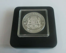Load image into Gallery viewer, 2017 AFRICA WILDLIFE ELEPHANT 100 SHILLINGS 1oz .999 BU silver in Quad Box
