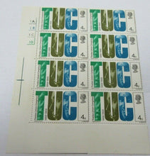 Load image into Gallery viewer, 1968 BRITISH TUC 4d BLOCK OF 8 STAMPS MNH
