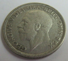 Load image into Gallery viewer, 1936 KING GEORGE V BARE HEAD .500 SILVER VF ONE SHILLING COIN IN CLEAR FLIP
