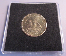 Load image into Gallery viewer, 1998 QEII HMS RESOLUTE UK BUNC £1 COIN ENCAPSULATED WITH COA
