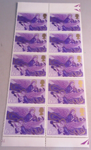 Load image into Gallery viewer, 1975 ANGELS WITH HARP &amp; LUTE 6 1/2P 10 X STAMPS MNH WITH STAMP HOLDER
