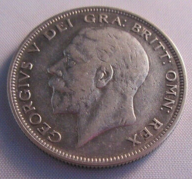 1930 SCARCE GEORGE V BARE HEAD HALF CROWN COIN VF PRESENTED IN CLEAR FLIP
