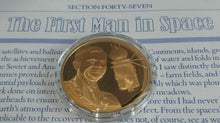 Load image into Gallery viewer, History of Man in Flight 1973 Gold Plated Bronze Scarce Medals + Info Sheet
