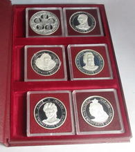 Load image into Gallery viewer, 1977 Cayman Islands Six Queens for keinohrhase1969 Silver Proof 6 coin Set
