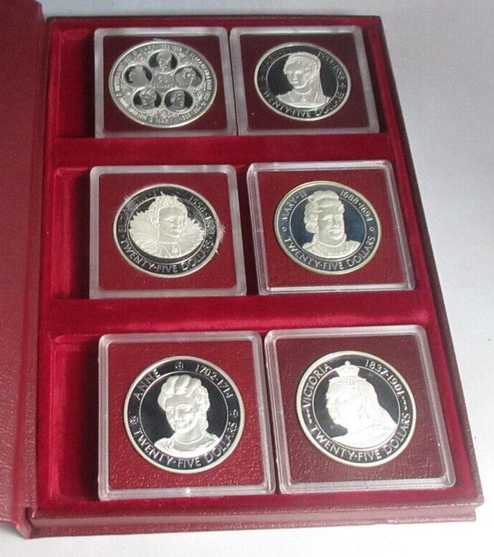 1977 Cayman Islands Six Queens for keinohrhase1969 Silver Proof 6 coin Set