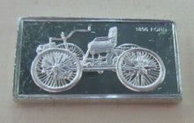 Load image into Gallery viewer, 1896 FORD 15mm X 10mm 1.60gram SILVER INGOT WITH INFORMATION SLIP
