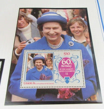 Load image into Gallery viewer, 1986 QUEEN ELIZABETH II 60TH BIRTHDAY UNION ISLAND STAMPS &amp; ALBUM SHEET
