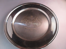 Load image into Gallery viewer, 1981 PRINCESS DIANA &amp; PRINCE CHARLES SOLID SILVER WEDDING PLATE 294 GRAMS
