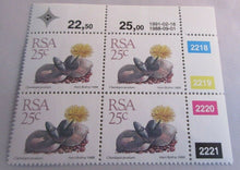 Load image into Gallery viewer, 1982-1992 RSA COLLECTION 16c, 21c,25c &amp; STANDARDISED MAIL STAMPS BLOCKS OF 4 MNH
