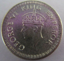 Load image into Gallery viewer, 1943 KING GEORGE VI INDIA 1/4 RUPEE .500 SILVER VERY COLLECTABLE EF GRADE
