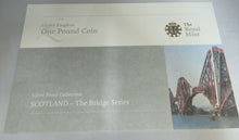 Load image into Gallery viewer, 2008 Royal Mint Scotland The Bridge Series £1 One Pound Silver Gold Proof Coin
