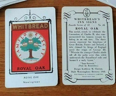 WHITBREAD INN SIGNS THE ROYAL OAK No 36 of 4TH SERIES 1953 IN MINT CONDITION