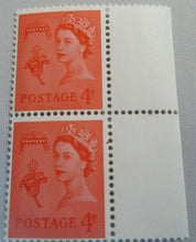 Load image into Gallery viewer, VARIOUS QUEEN ELIZABETH II 4d (6 PAIRS) 12 STAMPS MNH WITH CLEAR FRONTED HOLDER
