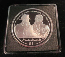 Load image into Gallery viewer, 2005 ADMIRAL HORATIO NELSON PROOF BVI $1 ONE DOLLAR COIN BOX &amp; COA
