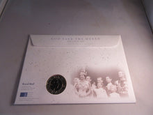 Load image into Gallery viewer, 1953-2003 CORONATION ANNIVERSARY CROWN £5 COIN COVER, PNC WITH INFORMATION CARD
