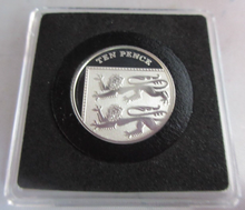 Load image into Gallery viewer, 2009 QUEEN ELIZABETH II SHIELD SECTION SILVER PROOF TEN PENCE COIN BOX &amp; COA
