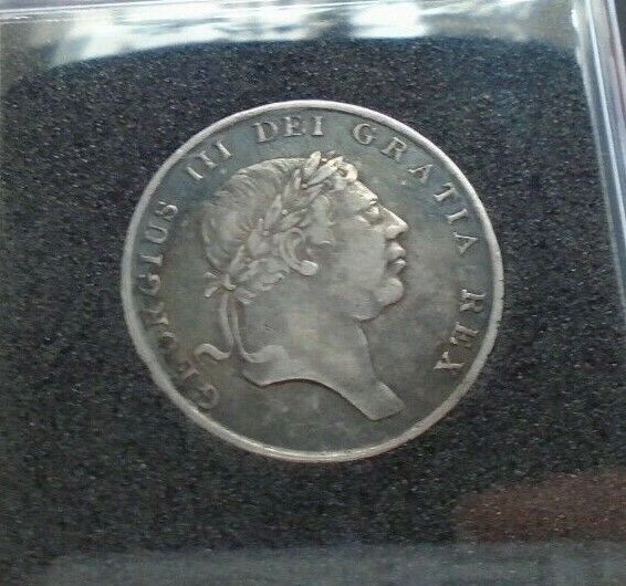1814 George III 1 Shilling 6 Pence 1s & 6d Bank Token Sterling Silver ref 3772