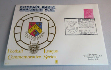 1970's VINTAGE FOOTBALL STAMP COVER QUEENS PARK RANGERS FC