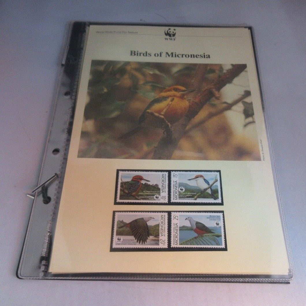 Birds of Micronesia WWF Info Sheets Exclusive Stamps from Micronesia and FDC's