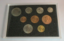 Load image into Gallery viewer, 1953 QUEEN ELIZABETH II PRE DECIMAL 9 COIN SET IN HARD CASE &amp; ROYAL MINT BOOK 01
