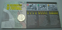 Load image into Gallery viewer, 1996 A CELEBRATION OF FOOTBALL BUNC £2 COIN COVER PNC STAMPS, P-MARKS, INFO CARD
