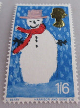 Load image into Gallery viewer, VARIOUS CHRISTMAS STAMPS X 11 MNH 1966-1969 IN CLEAR FRONTED STAMP HOLDER
