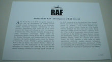 Load image into Gallery viewer, 2008 DEVELOPMENT OF AIRCRAFT - HISTORY OF THE RAF PROOF 1 CROWN  COIN COVER PNC
