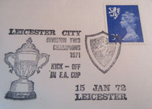 Load image into Gallery viewer, 1970&#39;s VINTAGE FOOTBALL STAMP COVER LEICESTER CITY
