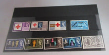 Load image into Gallery viewer, 1963-64 QEII RED CROSS COMMONWEALTH CABLE &amp; SHAKESPEARE PRE DECIMAL STAMPS MNH
