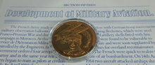 Load image into Gallery viewer, History of Man in Flight 1973 Gold Plated Bronze Scarce Medals + Info Sheet

