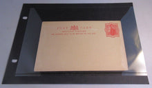 Load image into Gallery viewer, QUEEN VICTORIA THREE PENCE POSTCARD BRITISH EMPIRE UNUSED &amp; CLEAR FRONTED HOLDER
