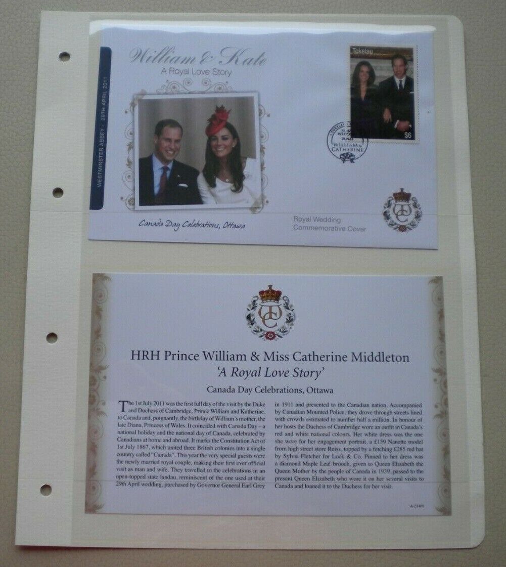 2011 WILLIAM & KATE, A ROYAL LOVE STORY - CANADA DAY - commemorative cover