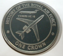 Load image into Gallery viewer, 2008 TANKER &amp; TRANSPORT AIRCRAFT,  HISTORY OF RAF  PROOF 1 CROWN  COIN COVER PNC
