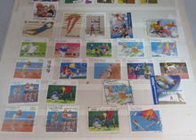 Load image into Gallery viewer, VARIOUS SPORTING AUSTRALIA &amp; OTHERS STAMPS WITH CLEAR FRONTED HOLDER
