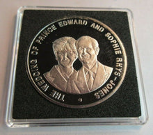 Load image into Gallery viewer, 1999 EDWARD &amp; SOPHIE ROYAL WEDDING PROOF ZMABIA 1000 KWACHA COIN BOX &amp; COA
